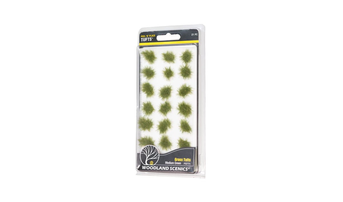 WOODLAND SCENICS Medium Green Grass Tufts