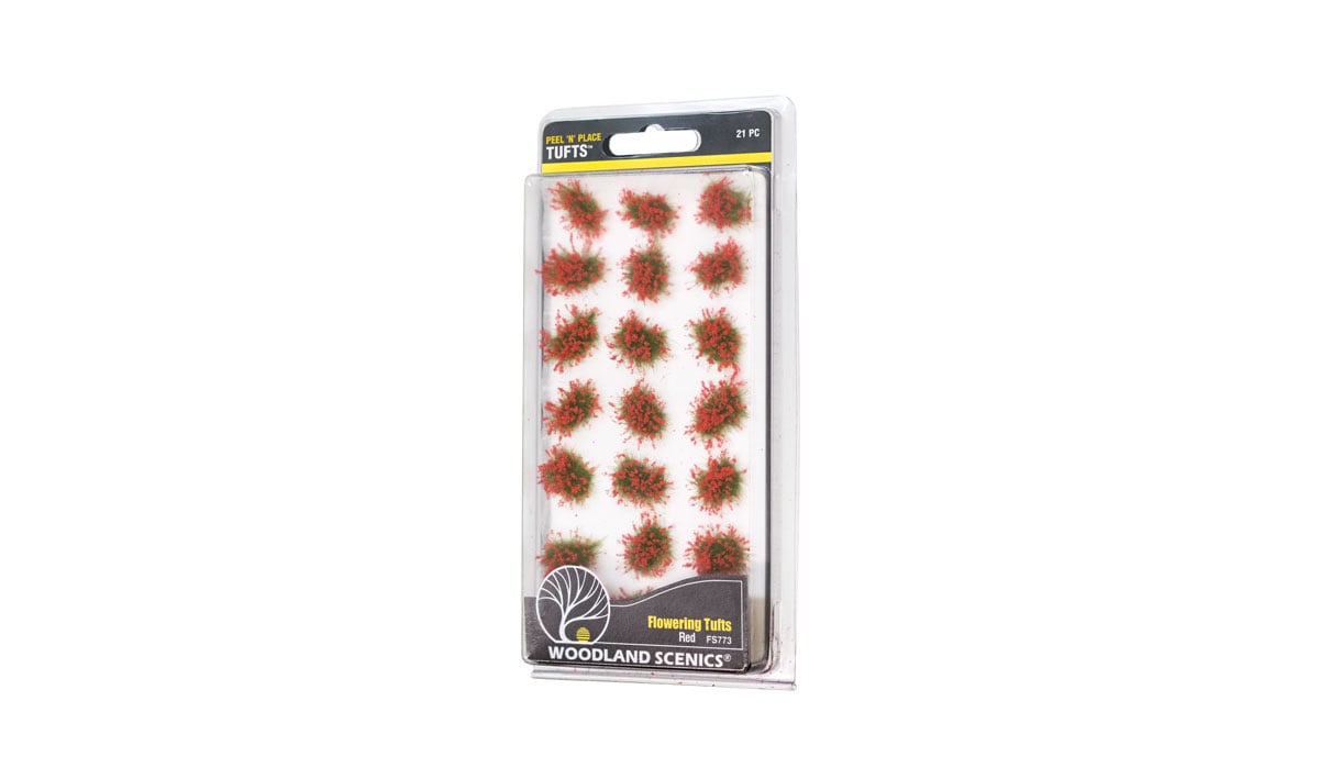 WOODLAND SCENICS Red Flowering Tufts