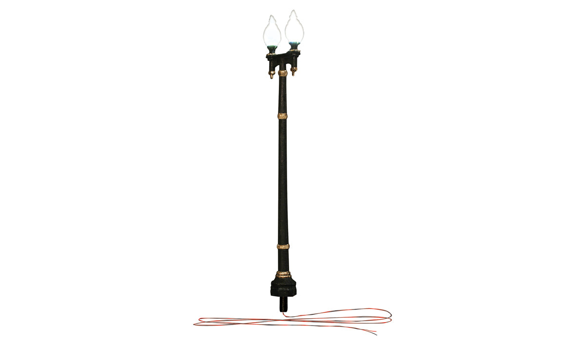 WOODLAND SCENICS N Street Lights Double Lamp Post (3)
