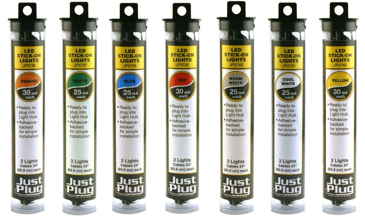 WOODLAND SCENICS LED Stick-On Lights Warm White
