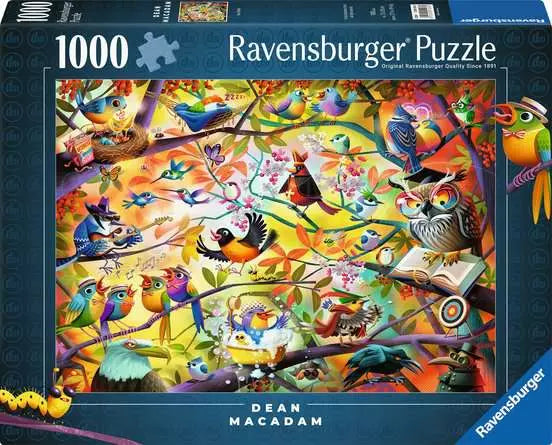 RAVENSBURGER 1000PC - DEAN MACADAM - BUSY BIRDIES