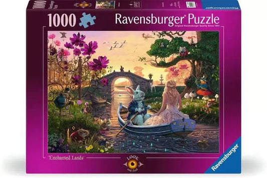 RAVENSBURGER 1000PC - LOOK AND FIND - ENCHANTED LANDS