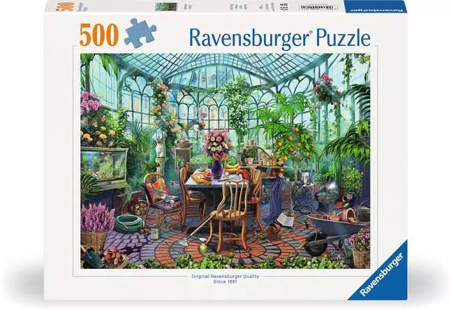 RAVENSBURGER 500PC - GREENHOUSE MORNINGS