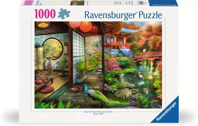 RAVENSBURGER 1000PC - KYOTO JAPANESE GARDEN TEAHOUSE