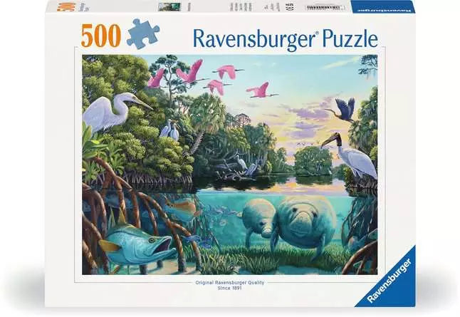 RAVENSBURGER 500PC -MANATEE MOMENTS