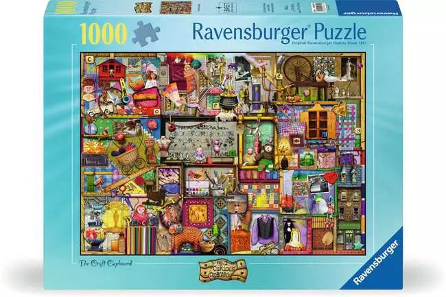 RAVENSBURGER 1000PC - NO. 2 CURIOUS CUPBOARDS - THE CRAFT CUPBOARD