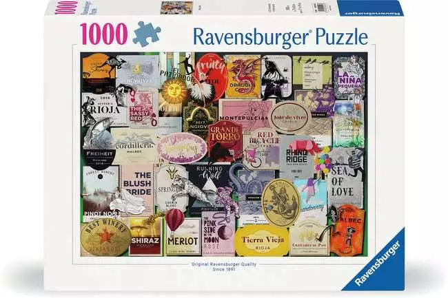 RAVENSBURGER 1000PC - WINE LABELS
