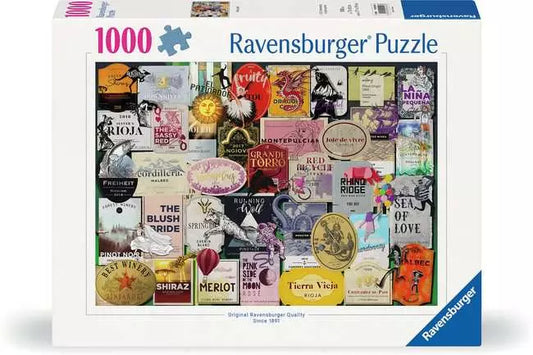 RAVENSBURGER 1000PC - WINE LABELS