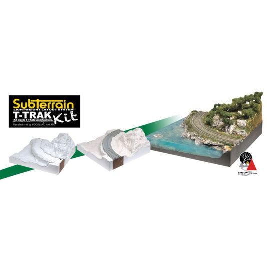 Kato K28-886 - Subterrain Lightweight Layout System T-Trak Corner Kit - N Scale Kit