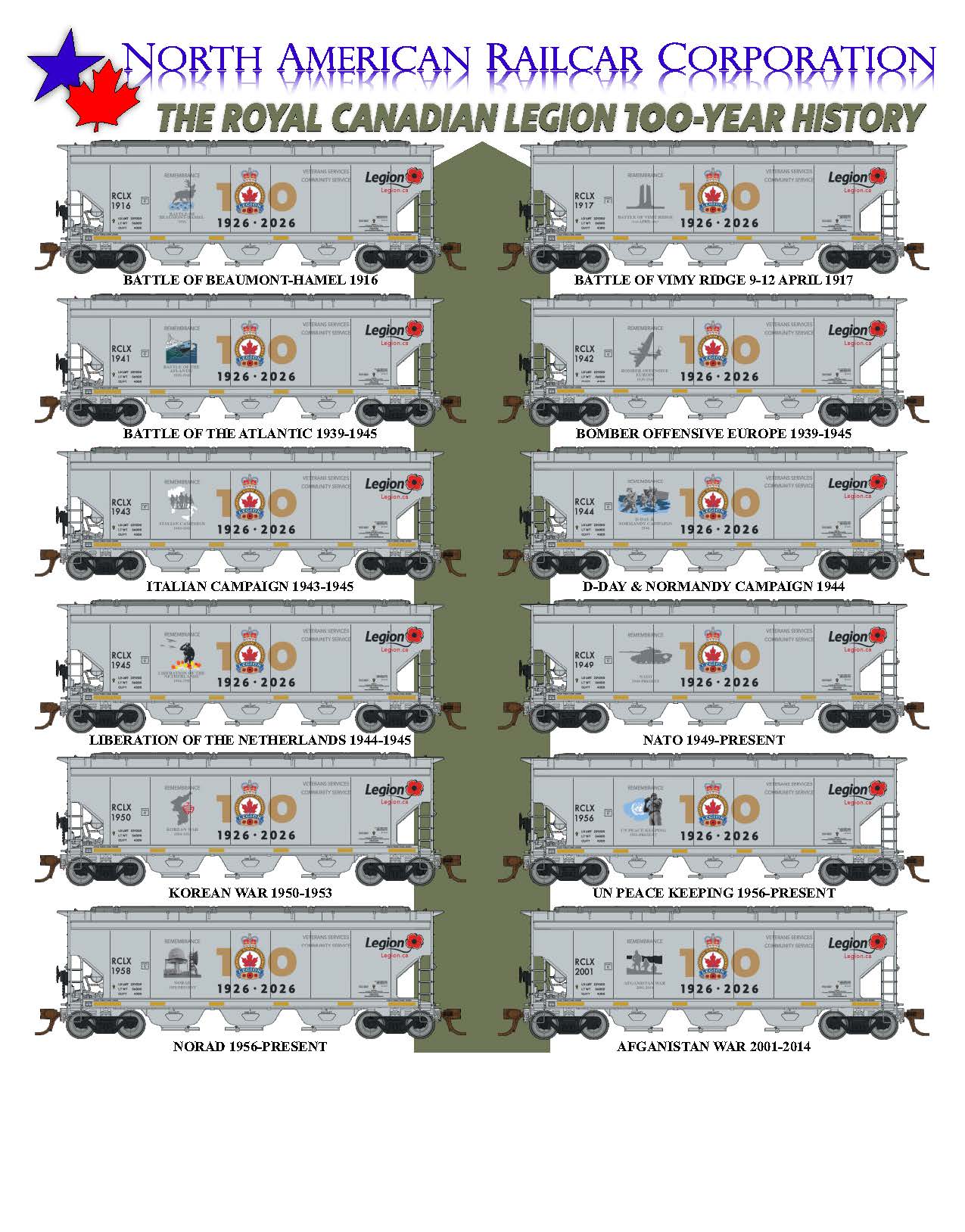 ***PRE ORDER*** NARC - The Legions 100th Anniversary Fantasy Cars N scale