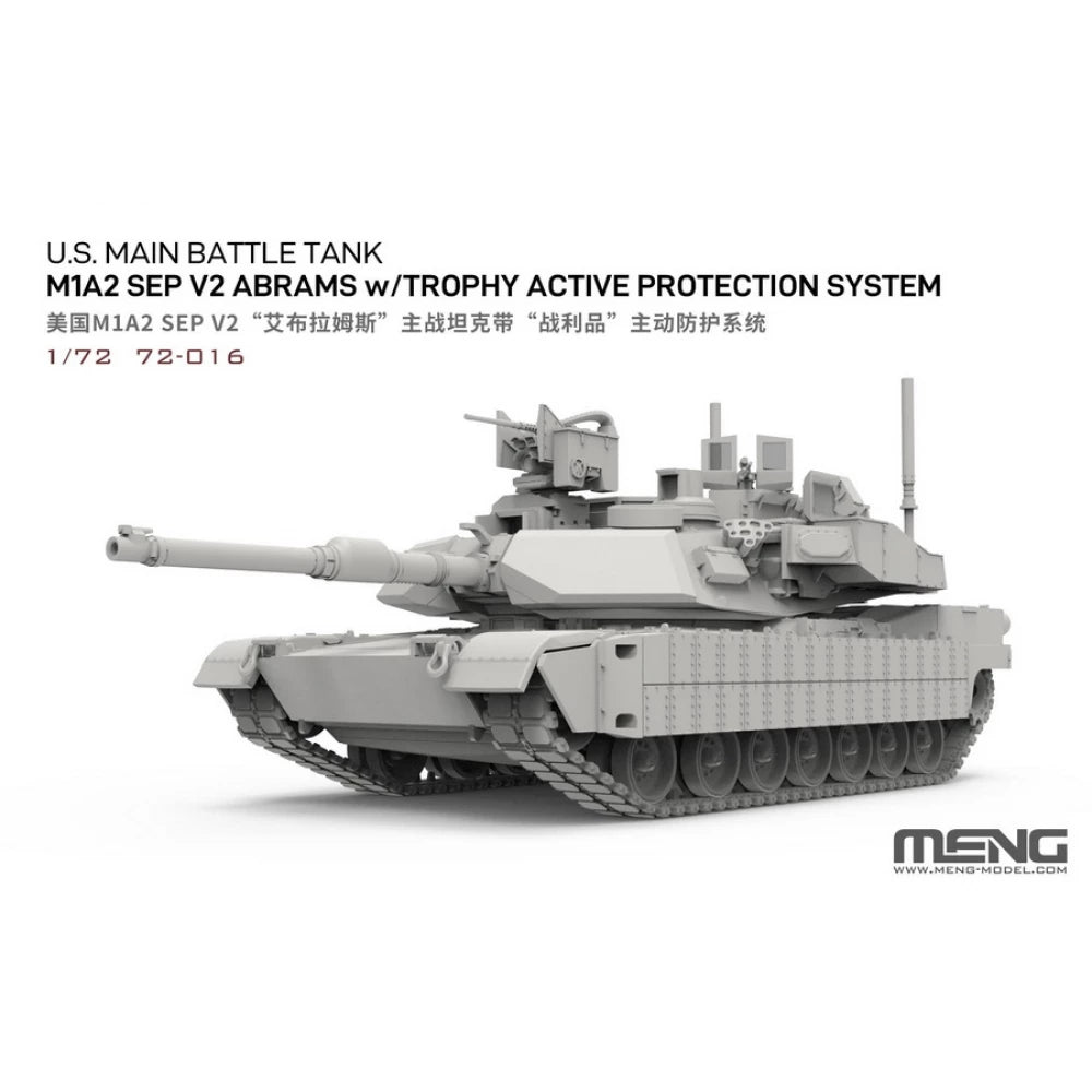 Meng 1/72 US M1A2 SEP V2 Abrams with Trophy Active Protection System