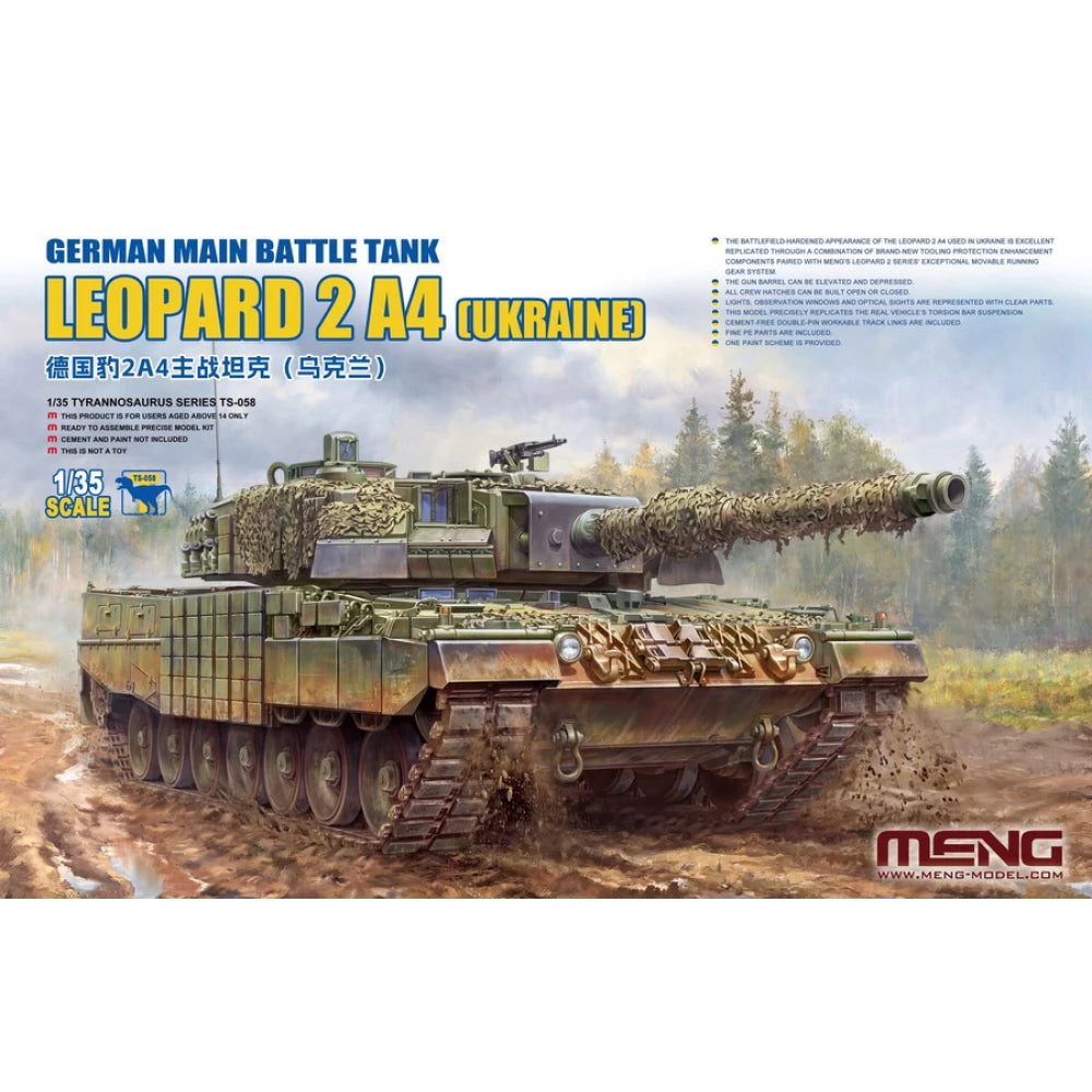 Meng 1/35 German Leopard 2A4 Main Battle Tank (Ukraine)