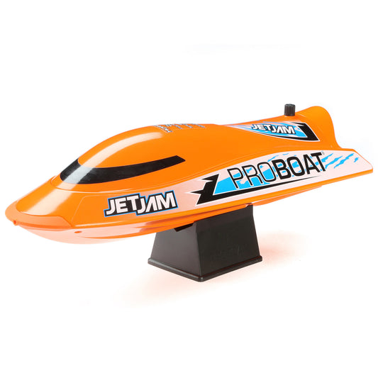 Jet Jam V2 12" Self-Righting Pool Racer Brushed RTR, Orange