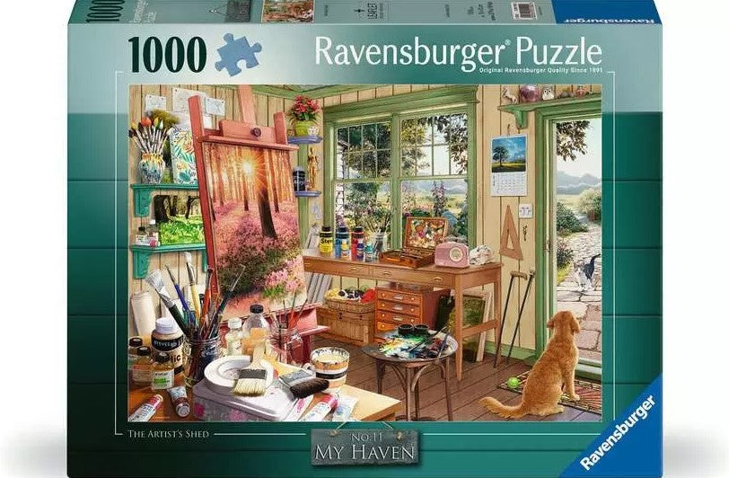 RAVENSBURGER 1000PC - THE ARTIST'S SHED
