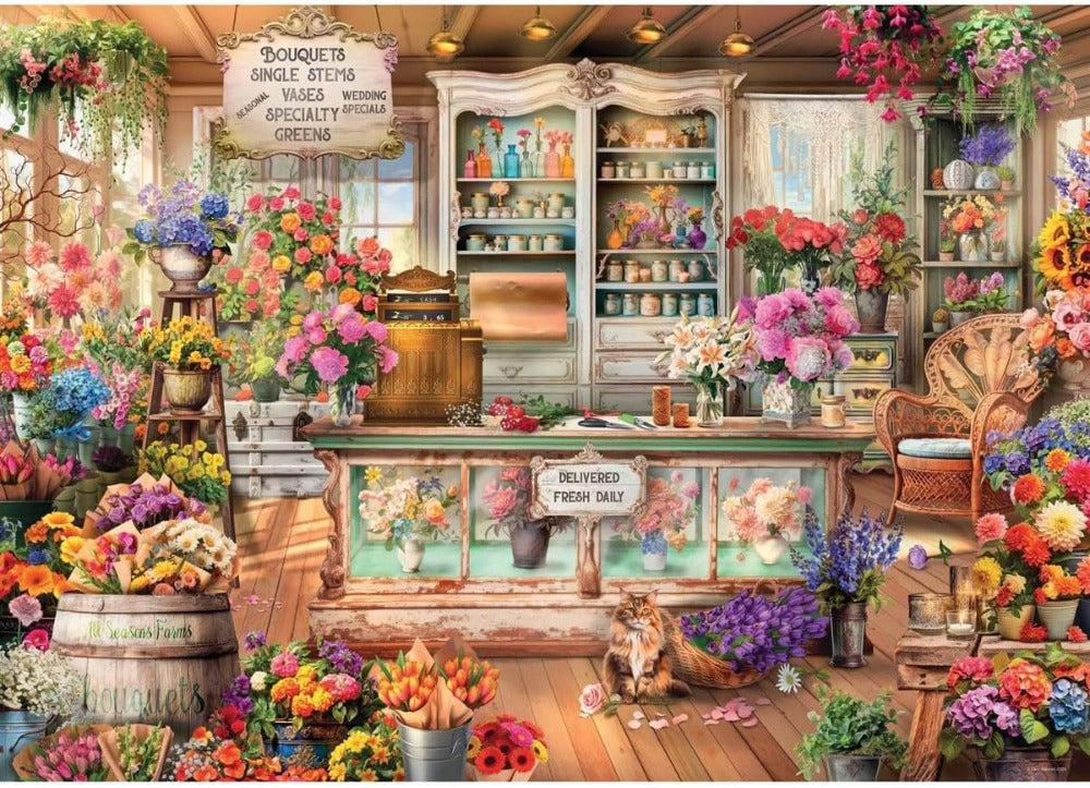 RAVENSBURGER - 1000PC - ALL SEASONS FLOWER SHOP