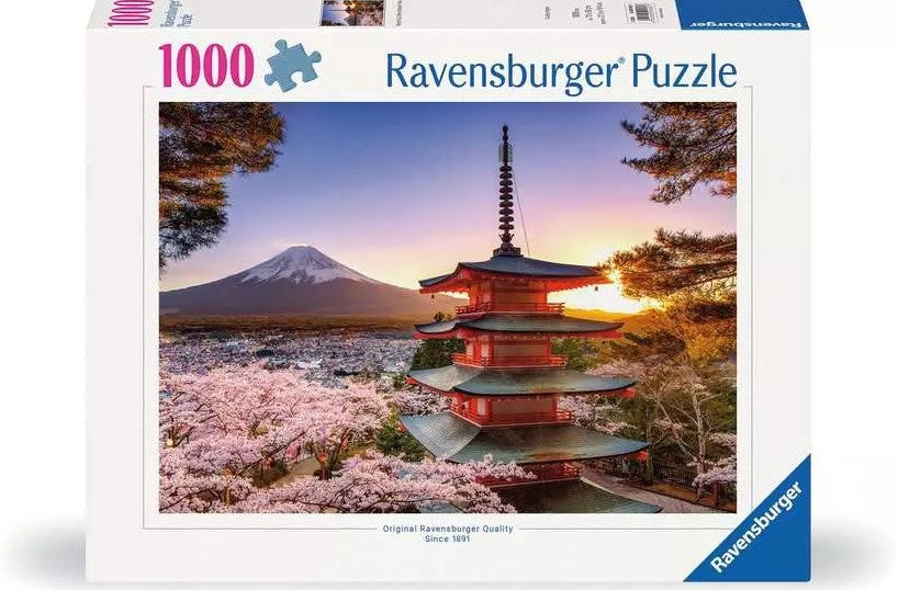 RAVENSBURGER 1000PC - MOUNT FUJI CHERRY BLOSSOM VIEW