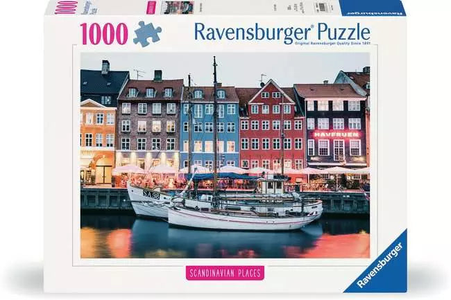 RAVENSBURGER 1000PC - SCANDINAVIAN PLACES: COPENHAGEN, DENMARK