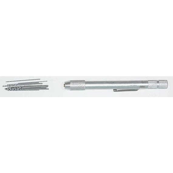 King Tool 12-Piece Tip Drill Set and Holder (pin vise)