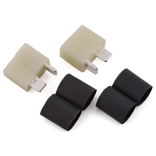 Deans HW High Temp - Ultra Plug White (2 pack Female) 1/4" Shrink Tubing