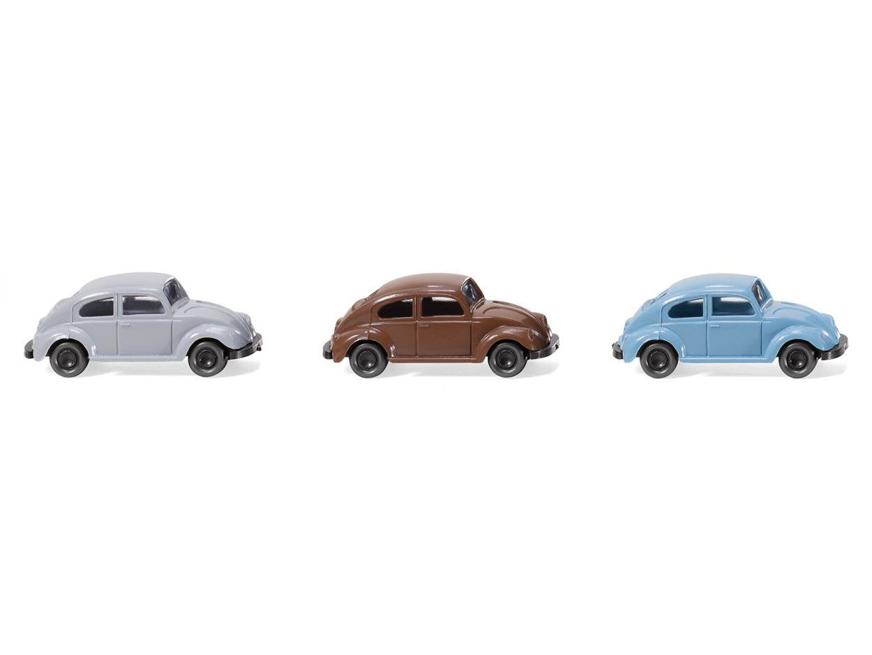 Wiking 0900 02  Three VW Beetles N Scale