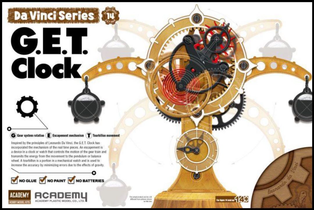 Academy Leonardo da Vinci Machine Series - G.E.T Clock