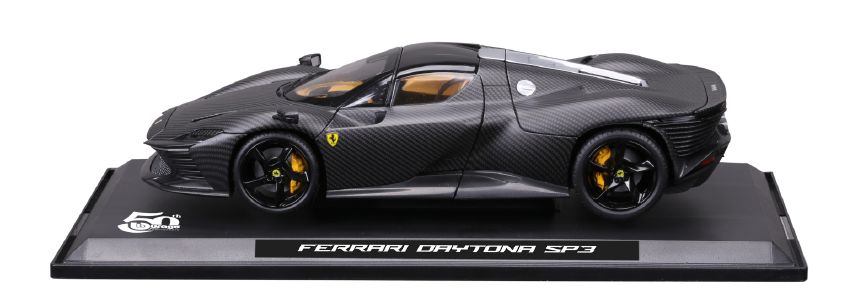 Bburago 1/18 50th Anniv. Ferrari Daytona SP3, Carbon Fibre