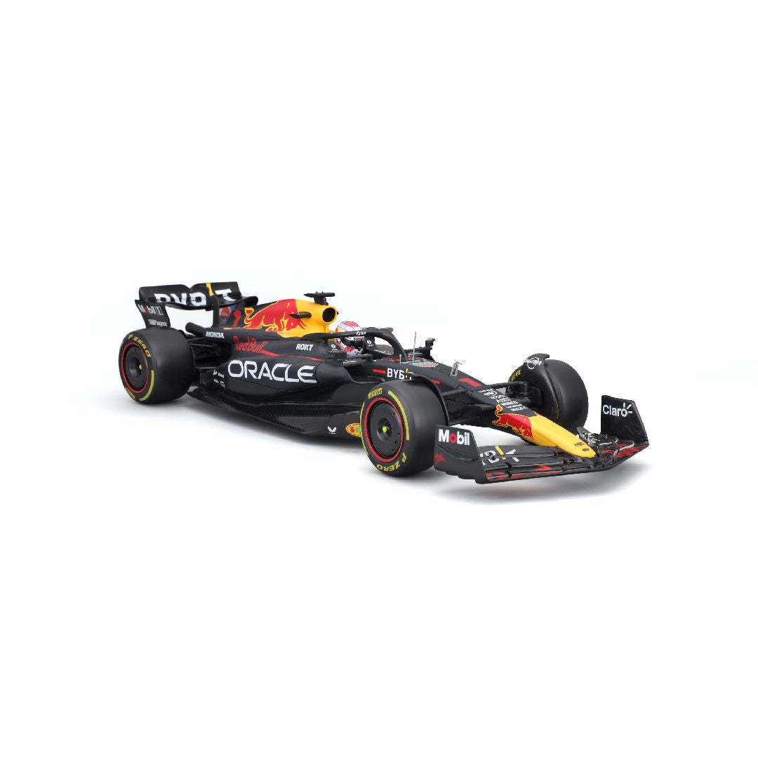 Bburago 1/18 Race Oracle Red Bull Racing RB19 (2023) w/driver (Verstappen #1)