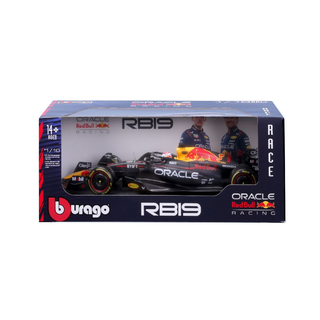 Bburago 1/18 Race Oracle Red Bull Racing RB19 (2023) w/driver (Verstappen #1)
