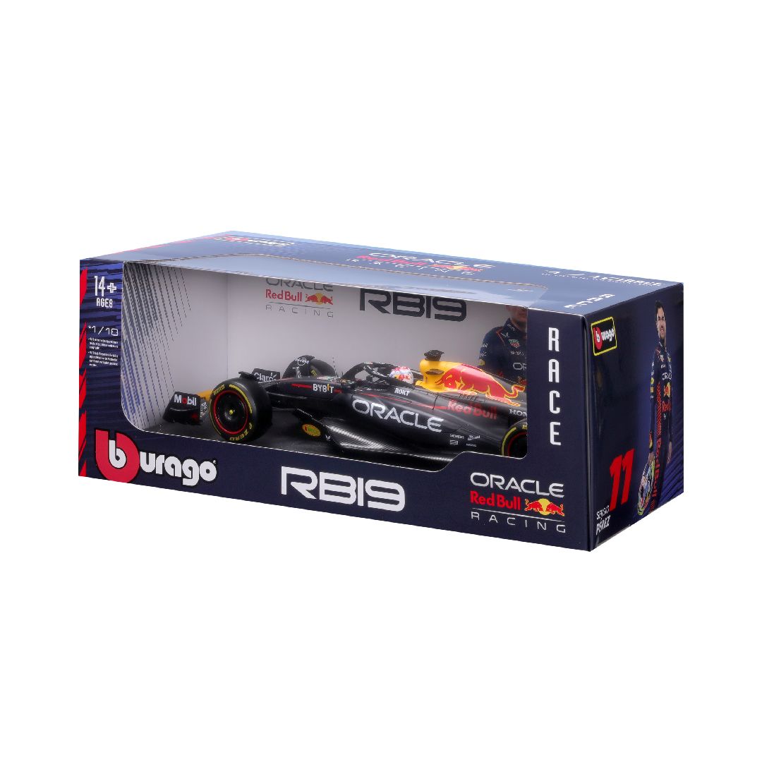 Bburago 1/18 Race Oracle Red Bull Racing RB19 (2023) w/driver (Verstappen #1)