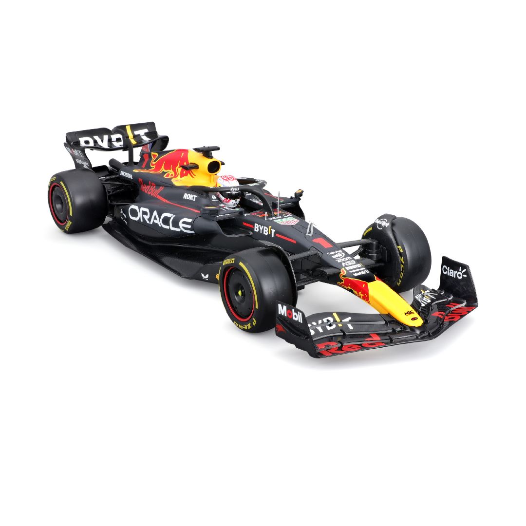 Bburago 1/18 Race Oracle Red Bull Racing RB19 (2023) w/driver (Verstappen #1)