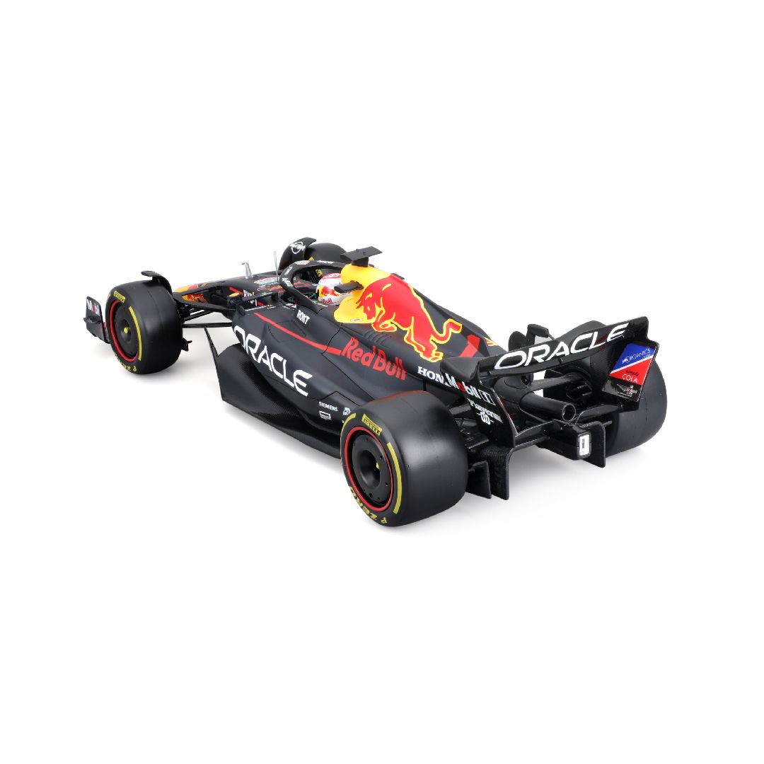 Bburago 1/18 Race Oracle Red Bull Racing RB19 (2023) w/driver (Verstappen #1)