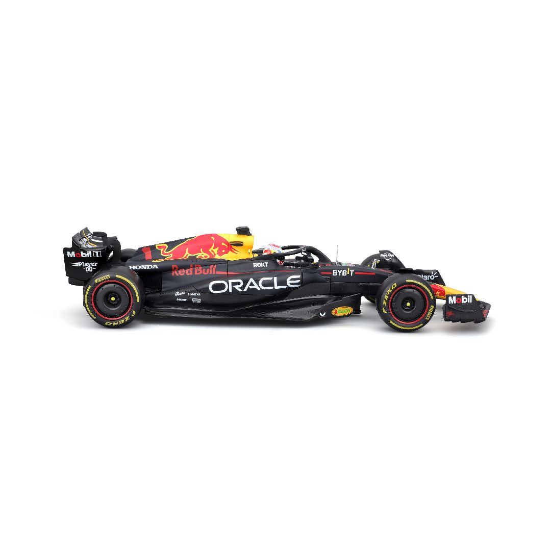 Bburago 1/18 Race Oracle Red Bull Racing RB19 (2023) w/driver (Verstappen #1)