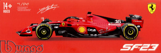 Bburago 1/24 Ferrari SF-23 (2023) (Leclerc #16)