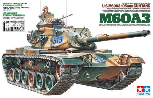 Tamiya 35140 1/35 M60A3 105mm Gun Tank