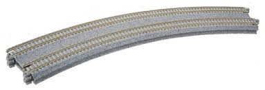 Kato N Concrete Tie Double Superelavated Easement Curve 414/381mm 45° 20-182