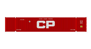 Kato 80054M N Scale 53' Intermodal Containers, CP New Logo, 2-Pack