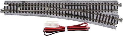 Kato 2-861 Powered Right Turnout #6 with Radius Curve EP867R (HO scale)
