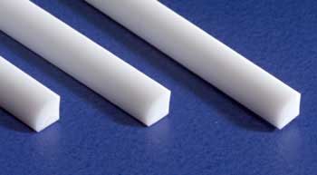 Styrene Quarter Round .060 (4) By EVERGREEN SCALE MODELS