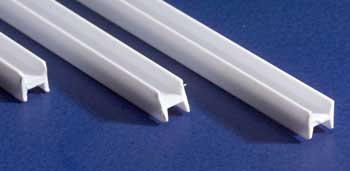Styrene H-Column .060 (4) By EVERGREEN SCALE MODELS