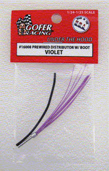 Gofer Racing 1/24-1/25 Violet Prewired Distributor w/Aluminum Plug Boot