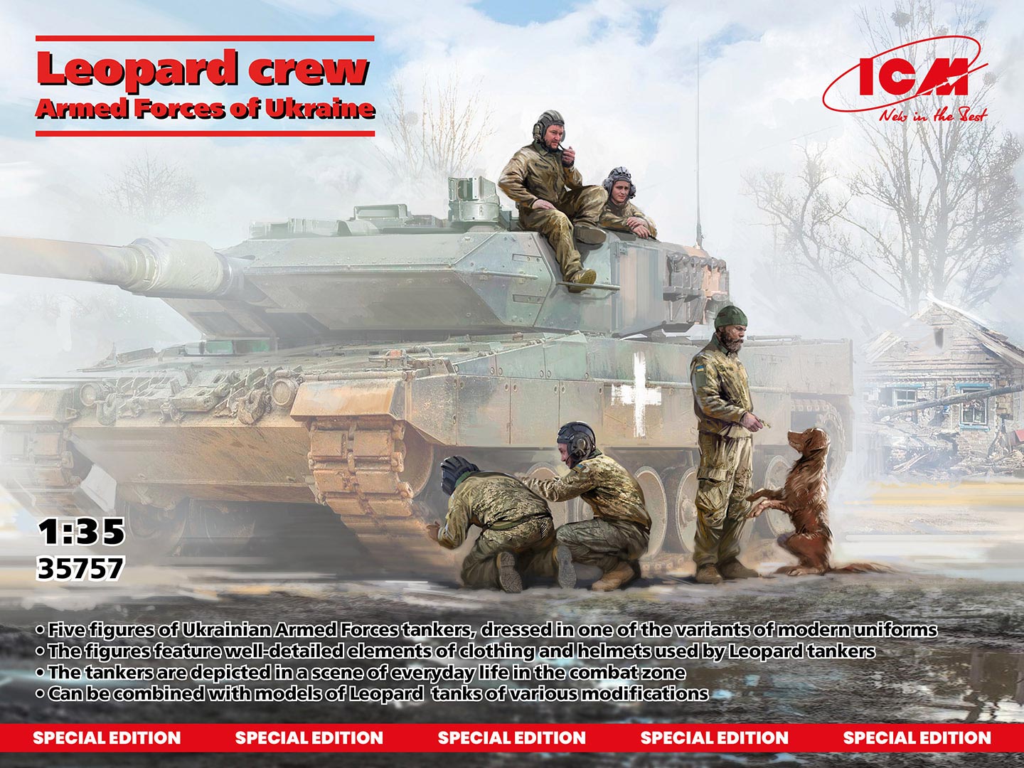ICM 1/35  Leopard Crew of the Armed Forces of Ukraine