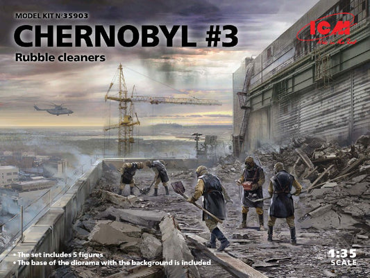 ICM  1/35 Chernobyl#3. Rubble cleaners (5 figures)