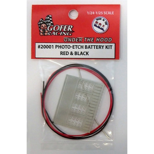 20001 Gofer Racing Photo-etch battery kit red & black
