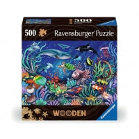 RAVENSBURGER 500PC - UNDER THE SEA - WOODEN PIECES