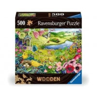RAVENSBURGER 500PC - NATURE GARDEN - WOODEN PIECES