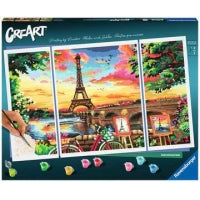 RAVENSBURGER - CREART - PAINT BY NUMBERS - PARIS REFLECTIONS 12X16