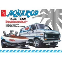 AMT 1/25 Aqua Rod Race 75' Chevy Van Race Boat Trailer