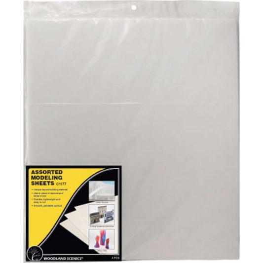 WOODLAND SCENICS Modeling Sheets Assorted (4)