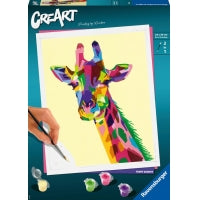 RAVENSBURGER - CREART - PAINT BY NUMBERS - FUNKY GIRAFFE 10X12