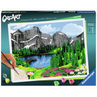 RAVENSBURGER - CREART - PAINT BY NUMBERS - MOUNTAIN VIEW 12X16